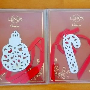 Set of 2 Lenox Holiday Charms